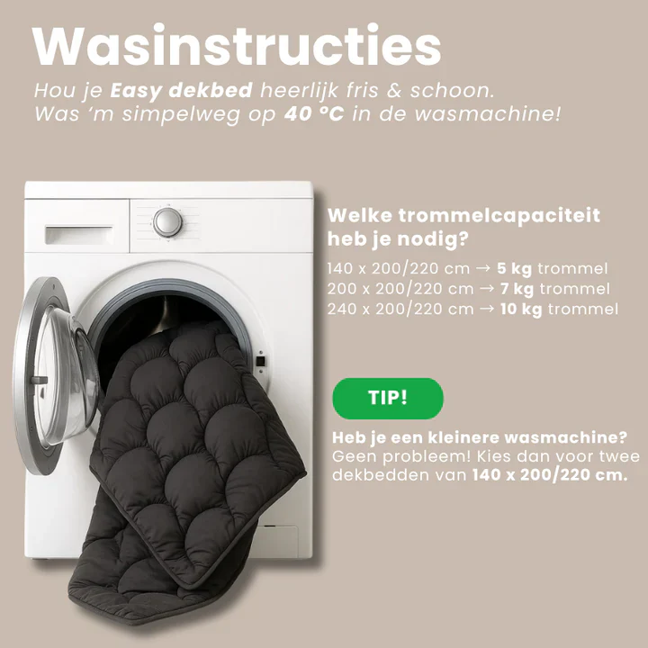 Easy Dekbed Zonder Overtrek - Abstract - Grijs - Image 5